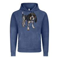 Vintage Denim bluetick coonhound Vintage Hoodie - LillyAllenDesigns