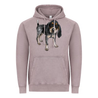 Vintage Zinc bluetick coonhound Vintage Hoodie - LillyAllenDesigns