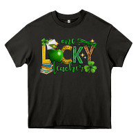 Asphalt St. Patrick's Day one lucky teacher Heavy Core Tee - Neo Western