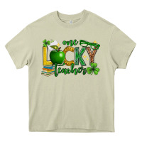 St. Patrick's Day One Lucky Teacher Heavy Core Tee | Teevron