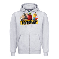 Heather Grey teacher Zipper Hoodie - Artiststas