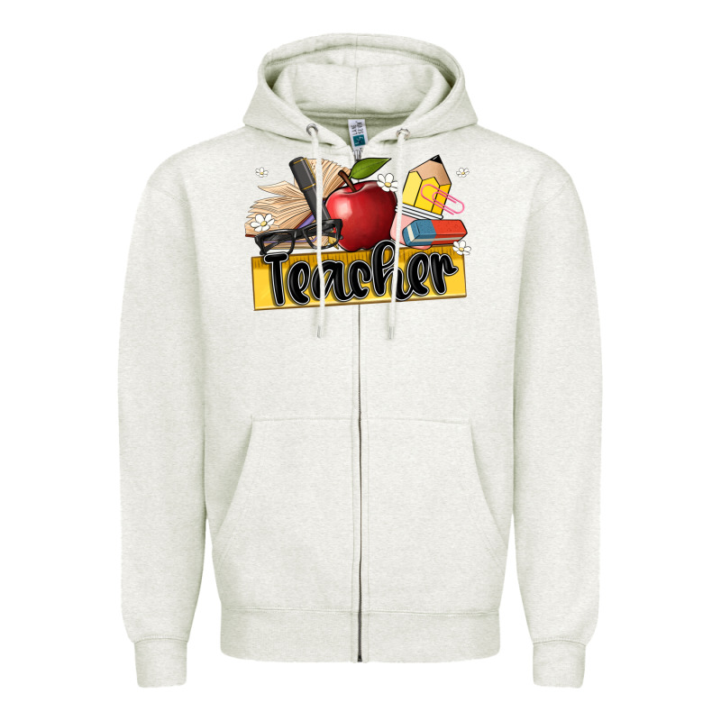 Teacher Zipper Hoodie by Artiststas | Teevron