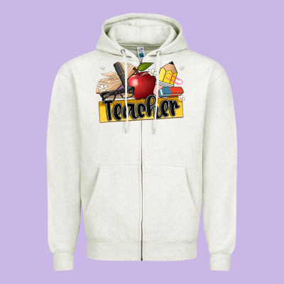 Teacher Zipper Hoodie Designed By Artiststas