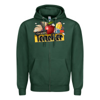 Sports Green teacher Zipper Hoodie - Artiststas