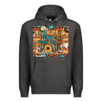 Charcoal Heather then sings my soul treble clef Premium Hoodie - JahusDesignShop