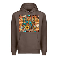 Coffee then sings my soul treble clef Premium Hoodie - JahusDesignShop