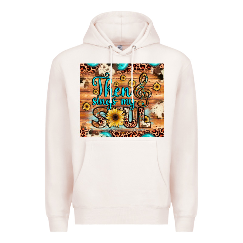 Then Sings My Soul Treble Clef Premium Hoodie by JahusDesignShop | Teevron