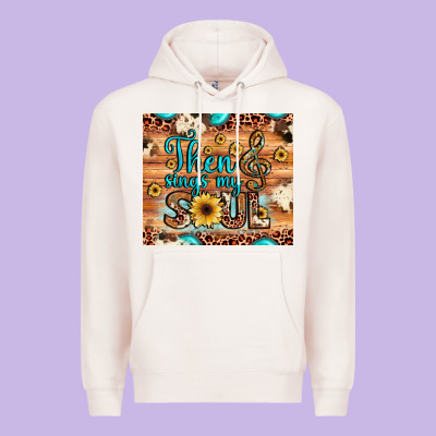 Then Sings My Soul Treble Clef Premium Hoodie Designed By Jahusdesignshop