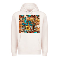 Pale Pink then sings my soul treble clef Premium Hoodie - JahusDesignShop