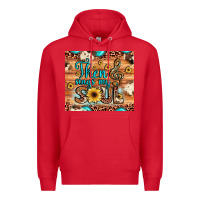 Red then sings my soul treble clef Premium Hoodie - JahusDesignShop