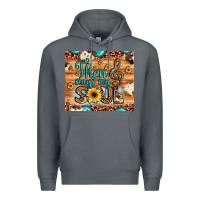Rock then sings my soul treble clef Premium Hoodie - JahusDesignShop