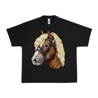 Black Haflinger Avelignese Horse Urban Heavy Tee - LillyAllenDesigns