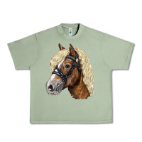 Oil Green Haflinger Avelignese Horse Urban Heavy Tee - LillyAllenDesigns