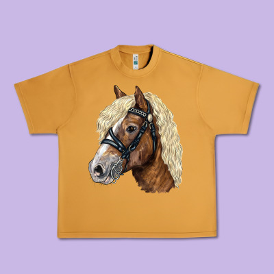Haflinger Avelignese Horse Urban Heavy Tee Designed By Lillyallendesigns