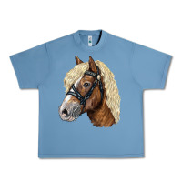 Pebble Blue Haflinger Avelignese Horse Urban Heavy Tee - LillyAllenDesigns