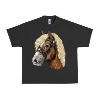 Pigment Black Haflinger Avelignese Horse Urban Heavy Tee - LillyAllenDesigns