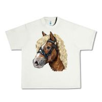 Pistachio Haflinger Avelignese Horse Urban Heavy Tee - LillyAllenDesigns