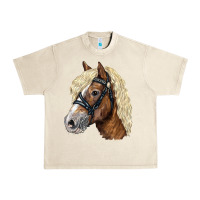 Sandshell Haflinger Avelignese Horse Urban Heavy Tee - LillyAllenDesigns