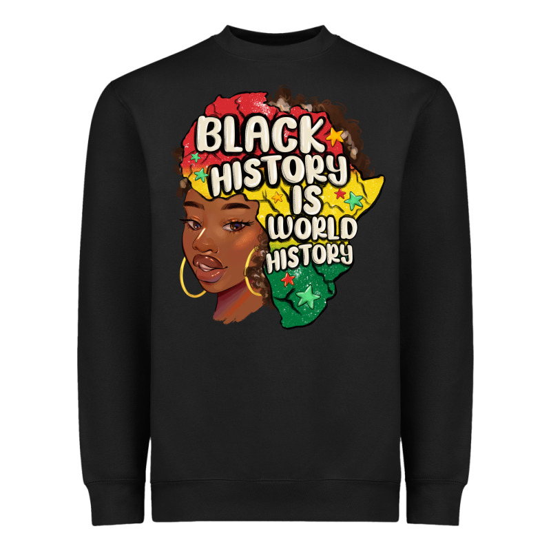 Black History Is World History Heavyweight Sweatshirt by MaliasSmallBusiness | Teevron