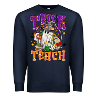 Navy Trick or teach Halloween Premium Sweatshirt - NancyCooperArtShop