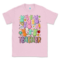 Bubblegum Pink teacher bunny's Classic Tee - MaliasSmallBusiness