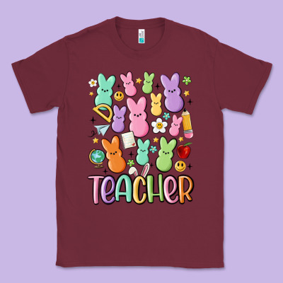 Teacher Bunny's Classic Tee Designed By Maliassmallbusiness
