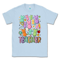 Dusty Blue teacher bunny's Classic Tee - MaliasSmallBusiness