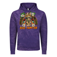 Cloud Purple easter egg hunter  rabbit rainbow Vintage Hoodie - BarkalooDesign