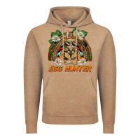 Vintage Coffee easter egg hunter  rabbit rainbow Vintage Hoodie - BarkalooDesign