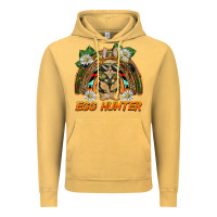 Vintage Mustard easter egg hunter  rabbit rainbow Vintage Hoodie - BarkalooDesign