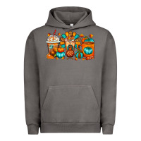 Pigment Tornado Thanksgiving Coffee Cups Urban Hoodie - FaDigitalArtStudio