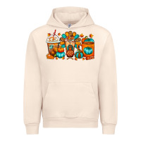 Sandshell Thanksgiving Coffee Cups Urban Hoodie - FaDigitalArtStudio