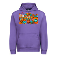 Tulip Thanksgiving Coffee Cups Urban Hoodie - FaDigitalArtStudio
