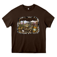 Chocolate Brown wild west Heavy Core Tee - SublimationCraftShop