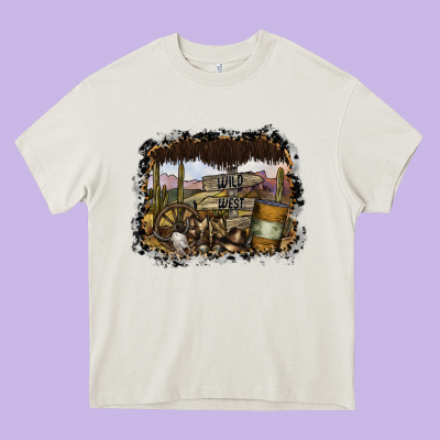 Wild West Heavy Core Tee Designed By Sublimationcraftshop