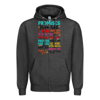 Charcoal Heather promises from god Zipper Hoodie - Artiststas
