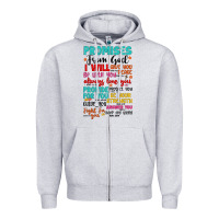Heather Grey promises from god Zipper Hoodie - Artiststas