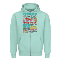 Seafoam promises from god Zipper Hoodie - Artiststas