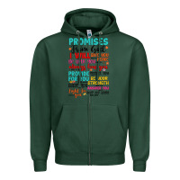 Sports Green promises from god Zipper Hoodie - Artiststas