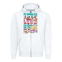 White promises from god Zipper Hoodie - Artiststas