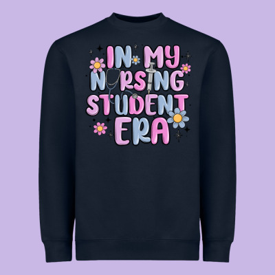 In My Nursing Student Era Heavyweight Sweatshirt Designed By Maliassmallbusiness