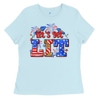 Baby Blue Let's get lit 4th of July Ladies Tee - Neo Western