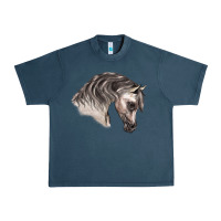 Midnight Navy Arabian Horse Urban Heavy Tee - LillyAllenDesigns