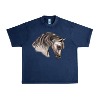 Navy Arabian Horse Urban Heavy Tee - LillyAllenDesigns