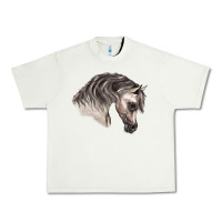 Pistachio Arabian Horse Urban Heavy Tee - LillyAllenDesigns