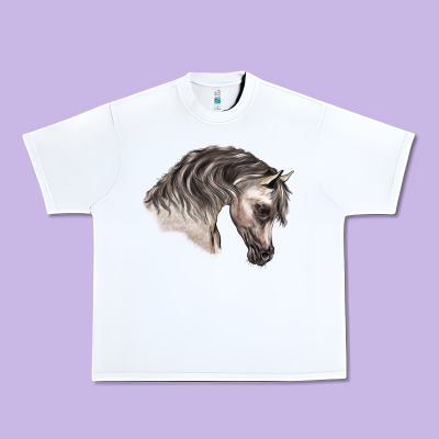 Arabian Horse Urban Heavy Tee Designed By Lillyallendesigns