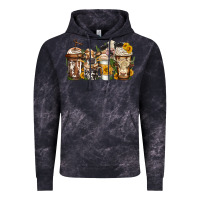 Cloud Black cows coffee cups Vintage Hoodie - Jasminsmagicworld