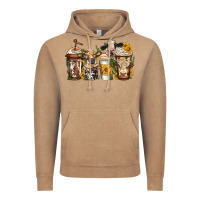 Vintage Coffee cows coffee cups Vintage Hoodie - Jasminsmagicworld