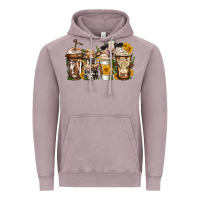 Cows Coffee Cups Vintage Hoodie | Teevron