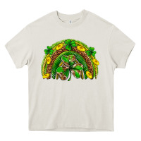 Cream St. Patrick's Day rainbow Heavy Core Tee - Neo Western